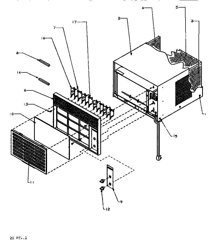 Outer case & front assembly
