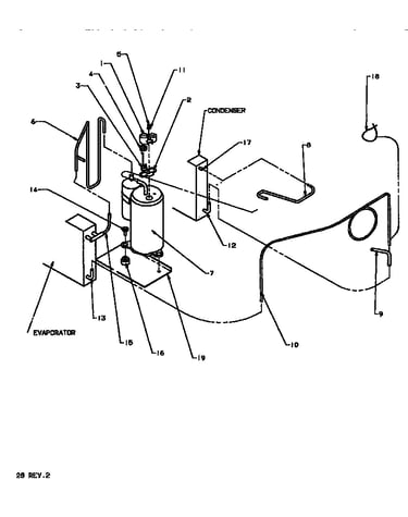 Compressor & tubing assembly