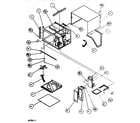 Amana RFS57SE/P7836105M cabinet and front parts diagram