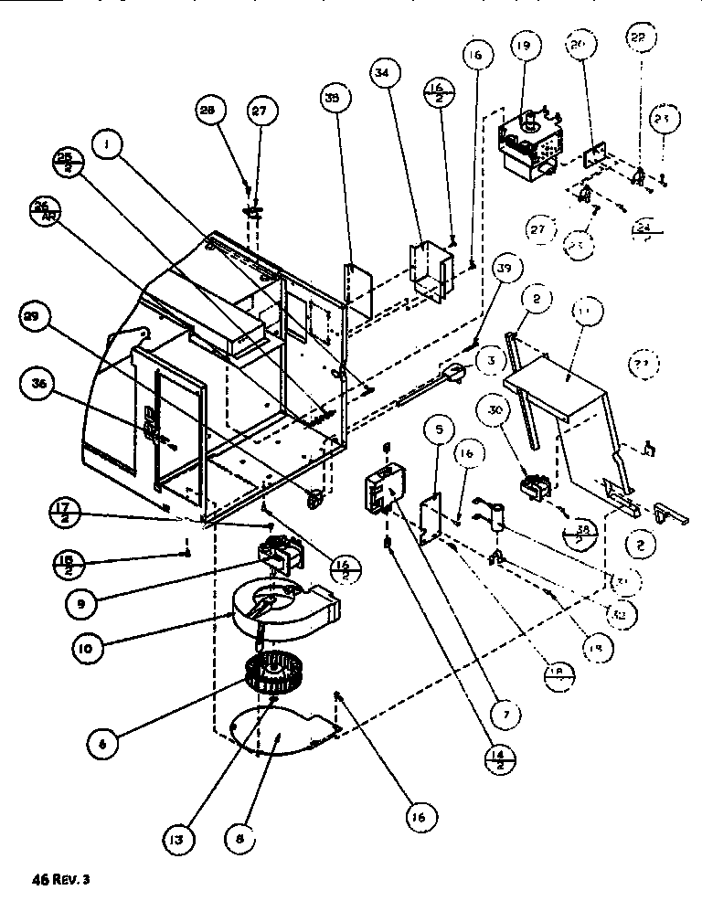 BLOWER MOTOR/MAGNETRON