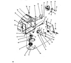 Amana RFS58MP/P1119207M magnetron/motor blower diagram