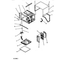 Amana RCS1050MPB-P1158104M cabinet and front parts diagram