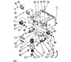 Amana MC5214MP/P1165402M motor blower/magnetron diagram