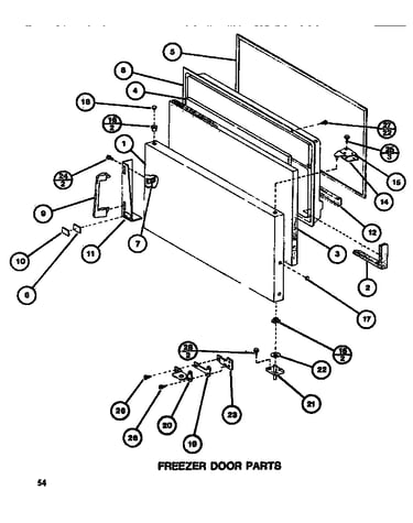 Freezer door