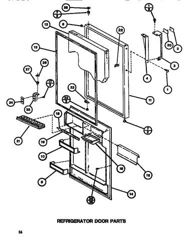 Refrigerator door