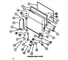 Amana TR520G1-P7655603W freezer door diagram