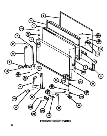 Freezer door