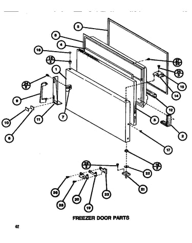 Freezer door