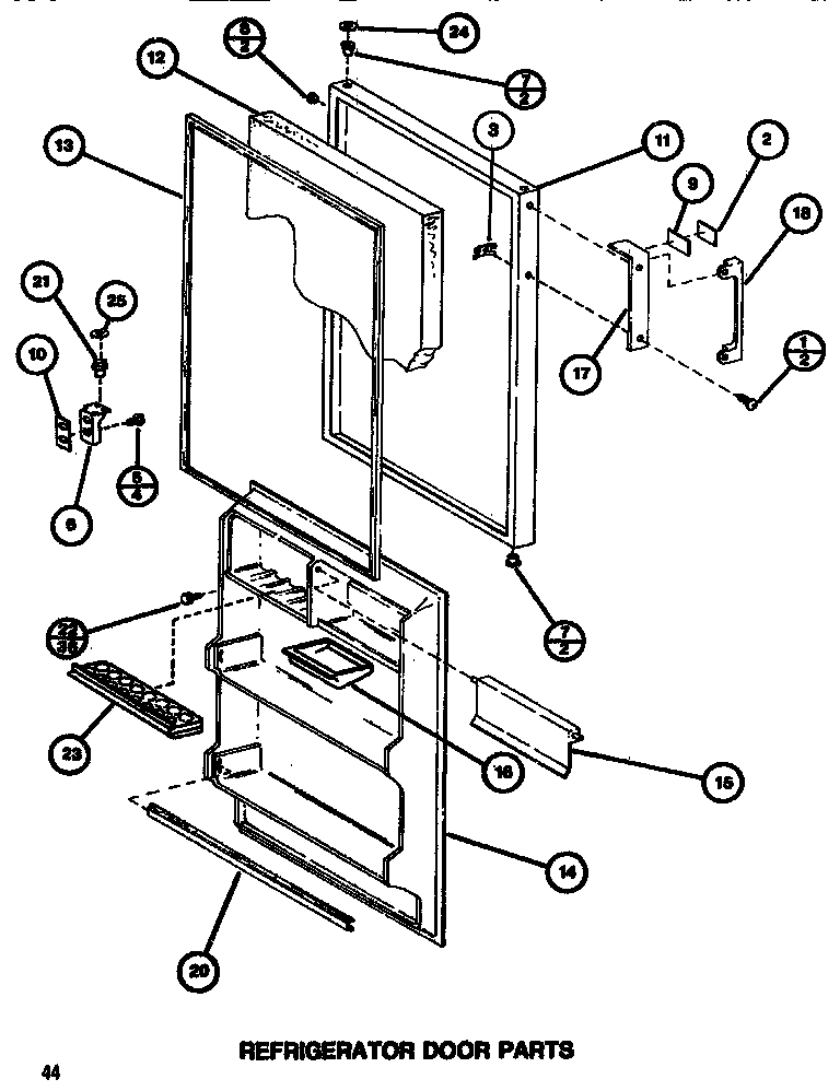 Refrigerator door