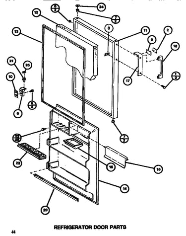 Refrigerator door