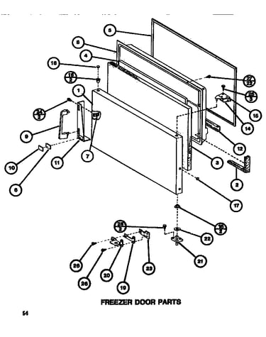 Freezer door