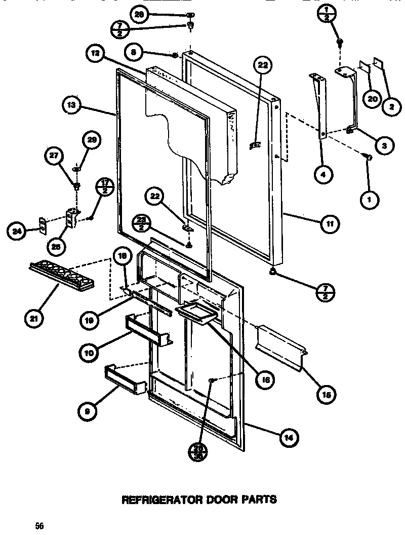 Refrigerator door