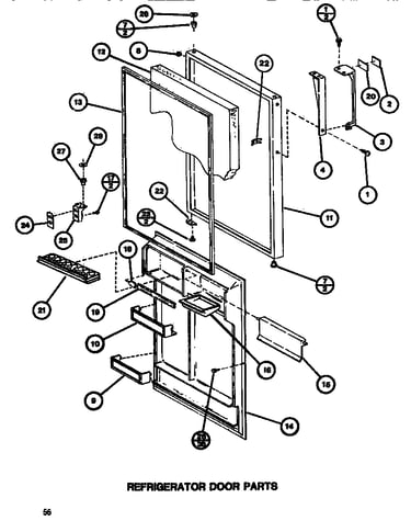 Refrigerator door