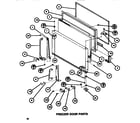Amana TR520G1-P7655607W freezer door diagram