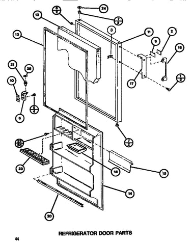 Refrigerator door
