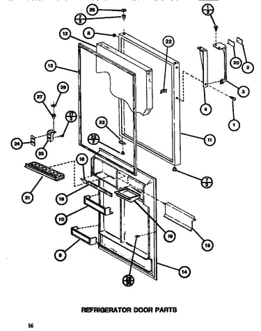 Refrigerator door