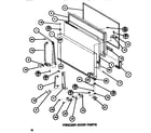 Amana TR520H1-P7655611W freezer door diagram