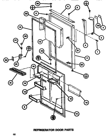 Refrigerator door