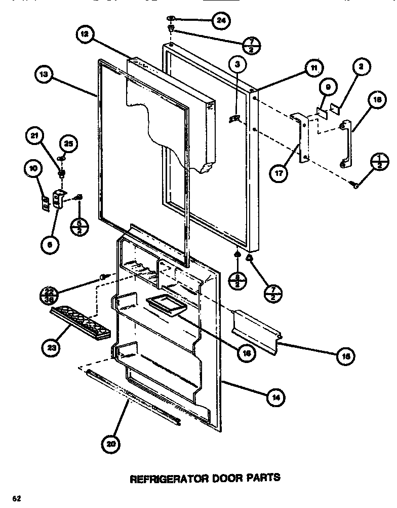 Refrigerator door