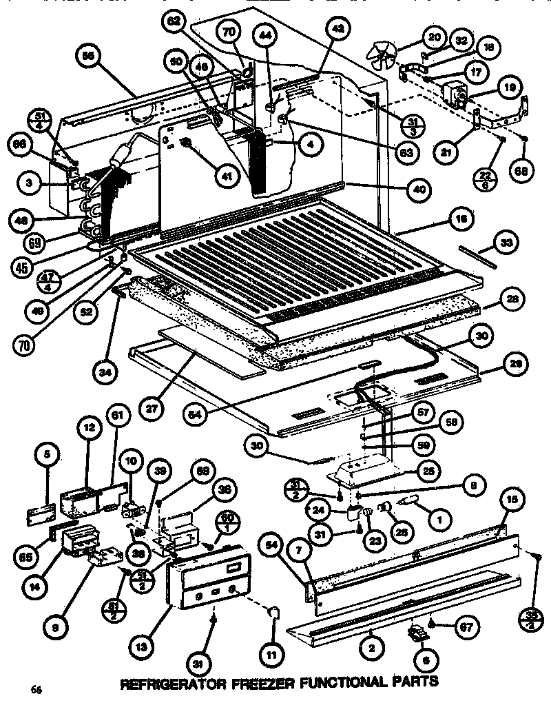 Functional parts (ref/frz)