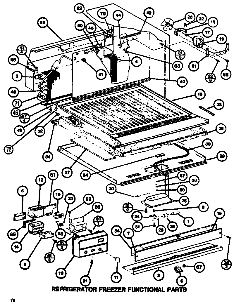 Functional parts (ref/frz)