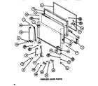 Amana TR520H1-P7655615W freezer door diagram