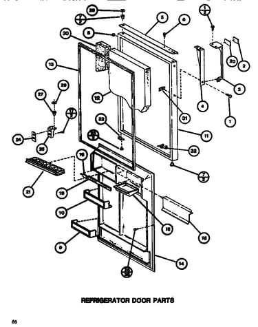 Refrigerator door