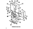 Amana TM516K1-P7816001W refrigerator door diagram