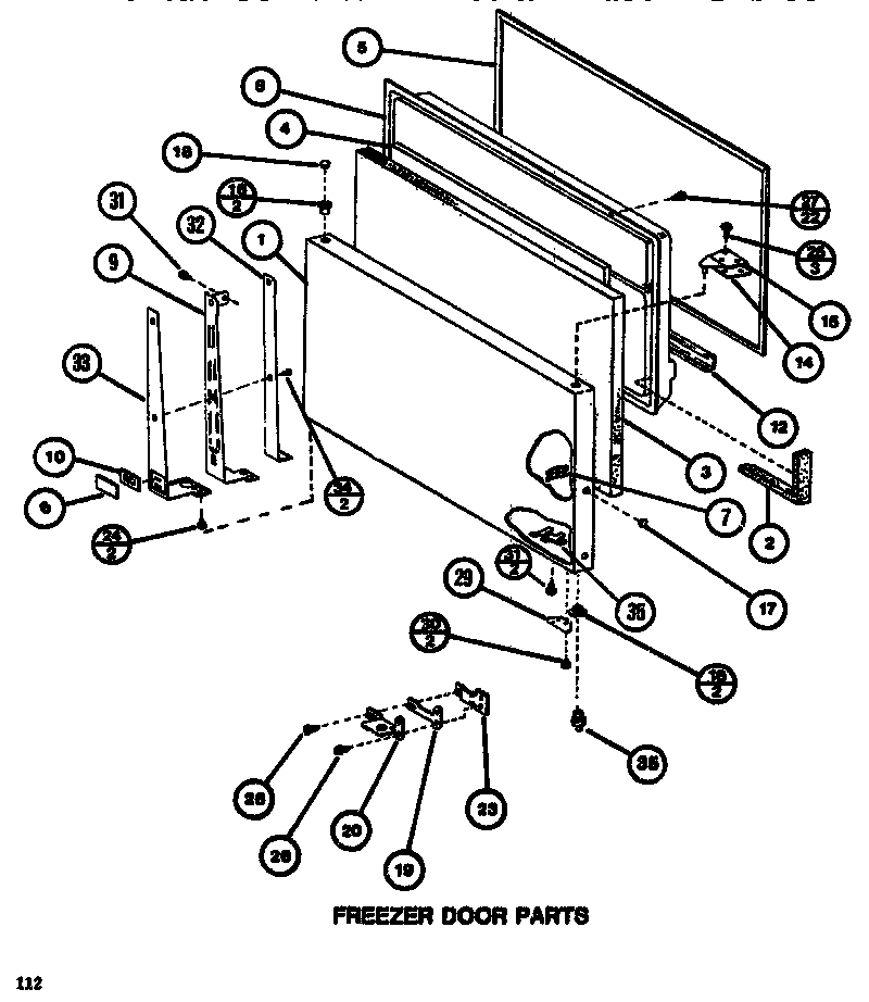 Freezer door