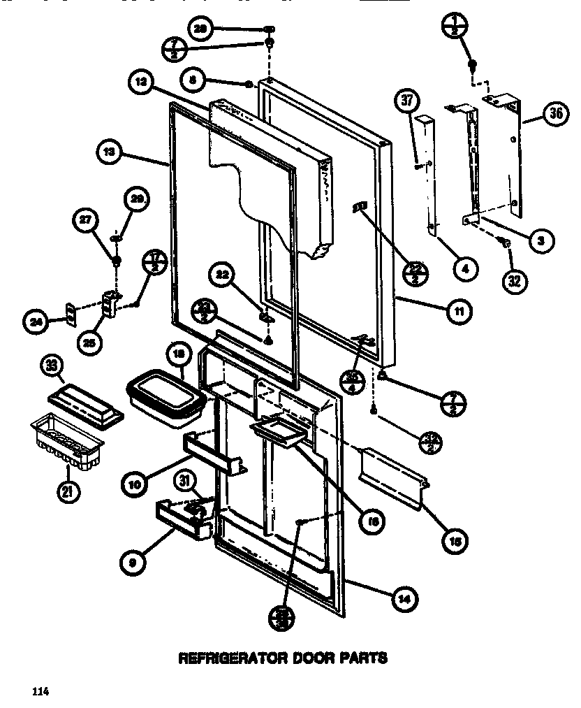 Refrigerator door