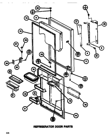 Refrigerator door