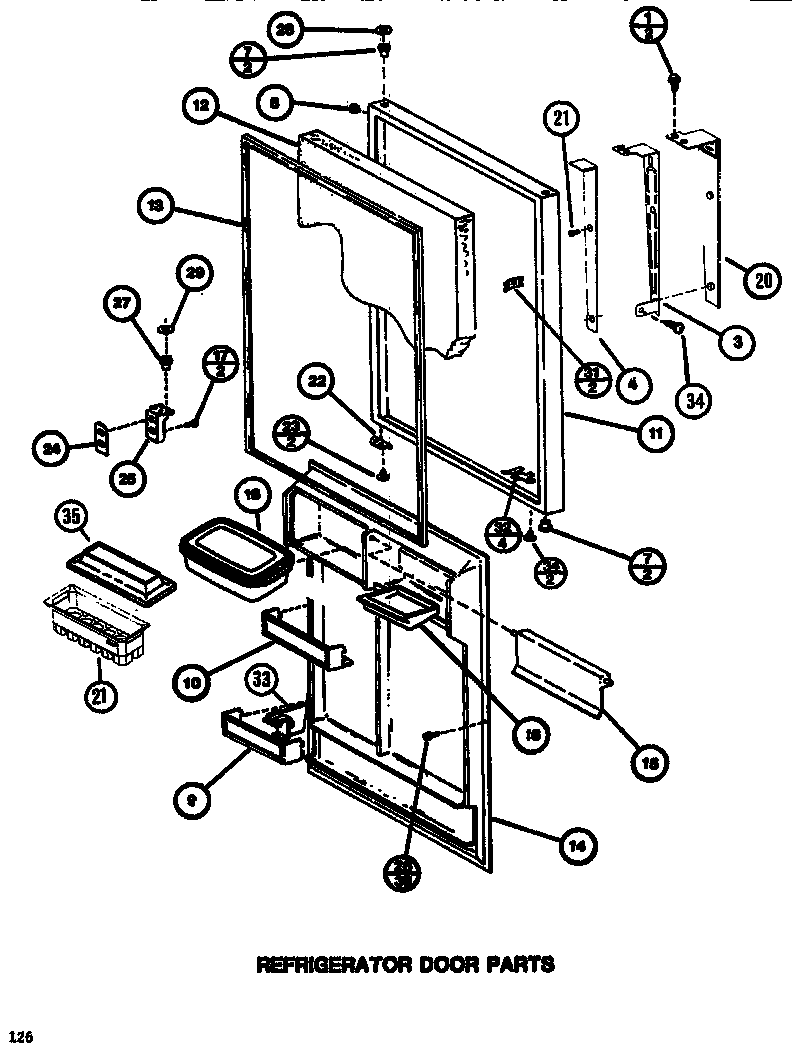 Refrigerator door