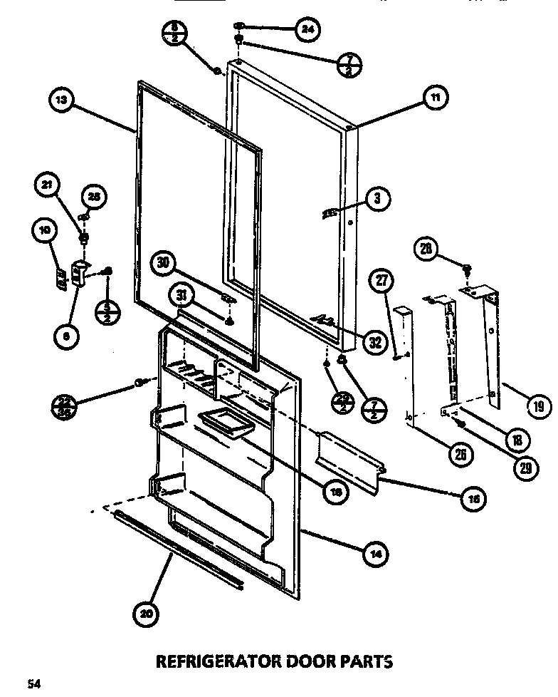 Refrigerator door