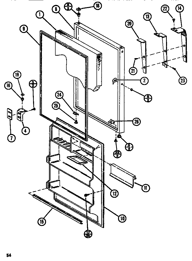 Refrigerator door