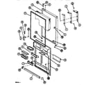 Amana TR518N-P1109803W refrigerator door diagram