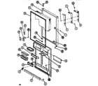 Amana TR520N1-P1109802W refrigerator door diagram
