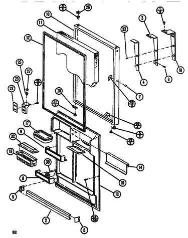 Refrigerator door