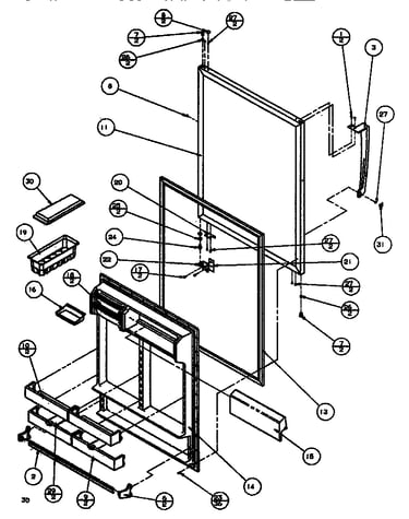 Refrigerator door