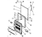 Amana TA179Q1-P1128301W refrigerator door diagram