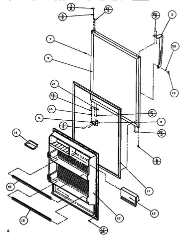 Refrigerator door