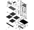Amana TA179Q1-P1128301W cabinet shelving diagram