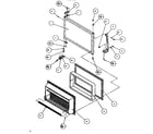 Amana TR518IT-P1170501W freezer door diagram