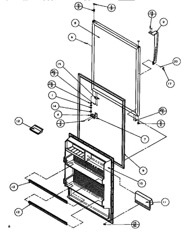 Refrigerator door