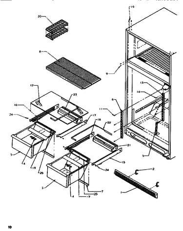 Cabinet shelving