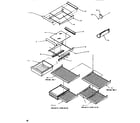 Amana TW518SW-P1180801W cabinet shelving diagram