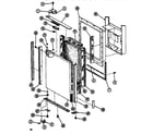 Amana SDI525F1-P7540016W upper freezer door assembly diagram