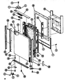 Upper freezer door assembly