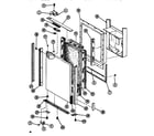 Amana SDI522F1-P7642502W upper freezer door assembly diagram