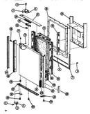 Upper freezer door assembly