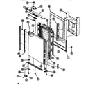 Amana SDI522F1-P7642506W upper freezer door assembly diagram